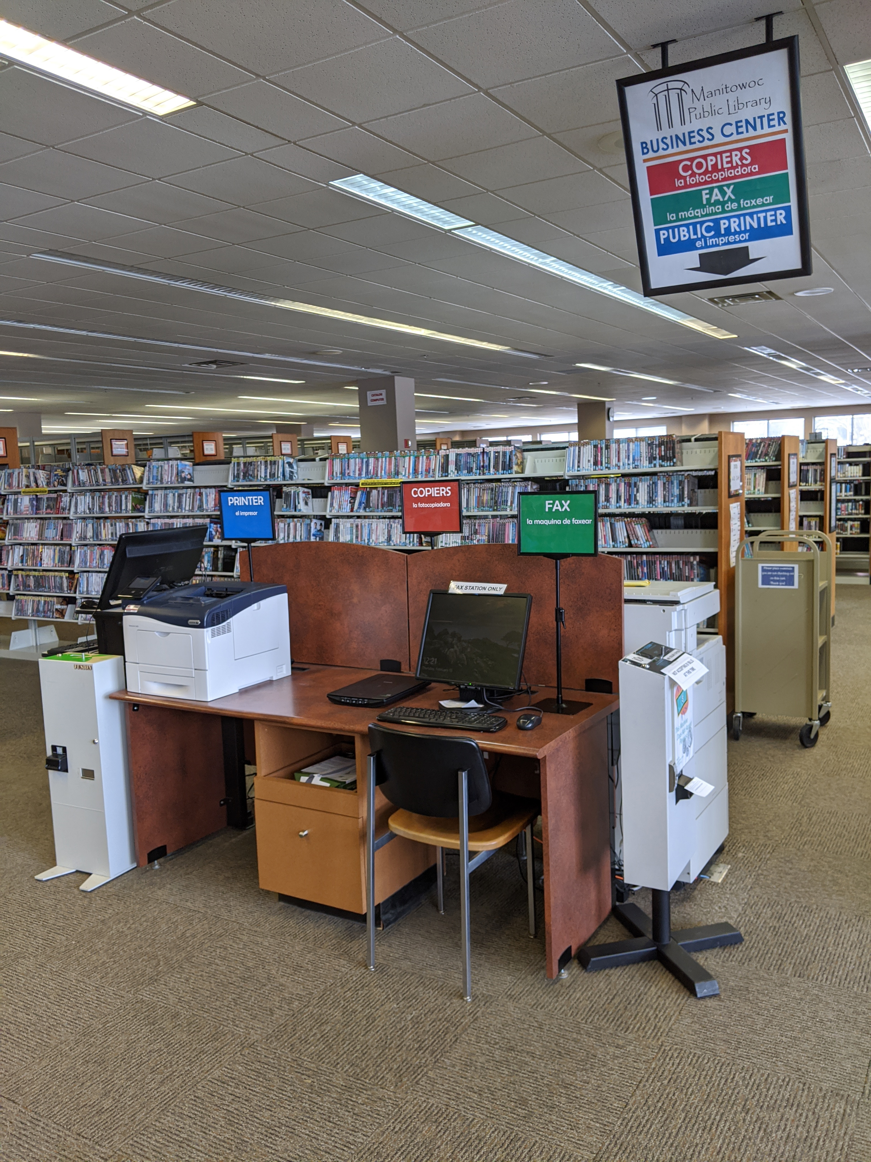 Business center computer stations