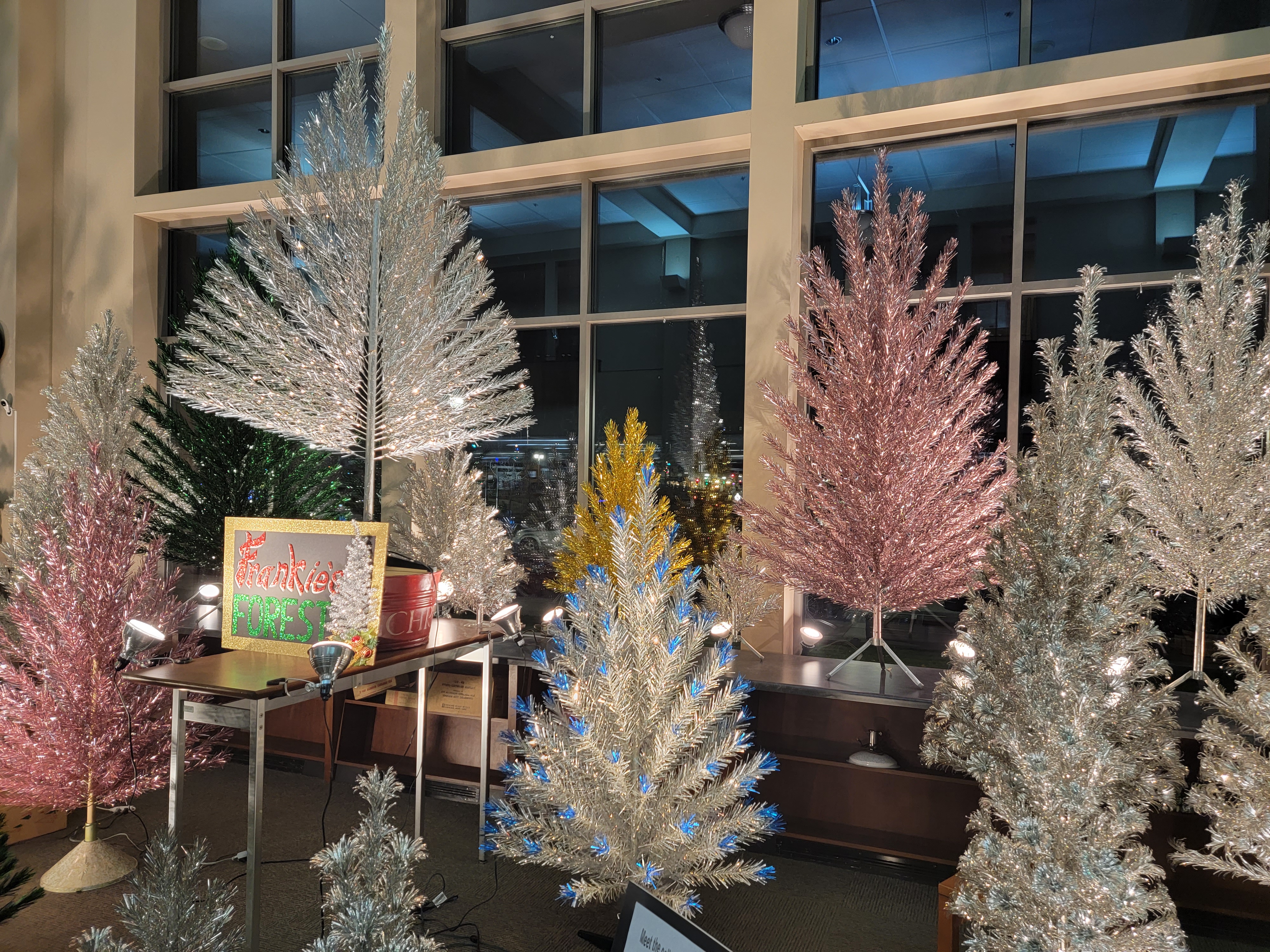 Closeup of Evergleam tree display