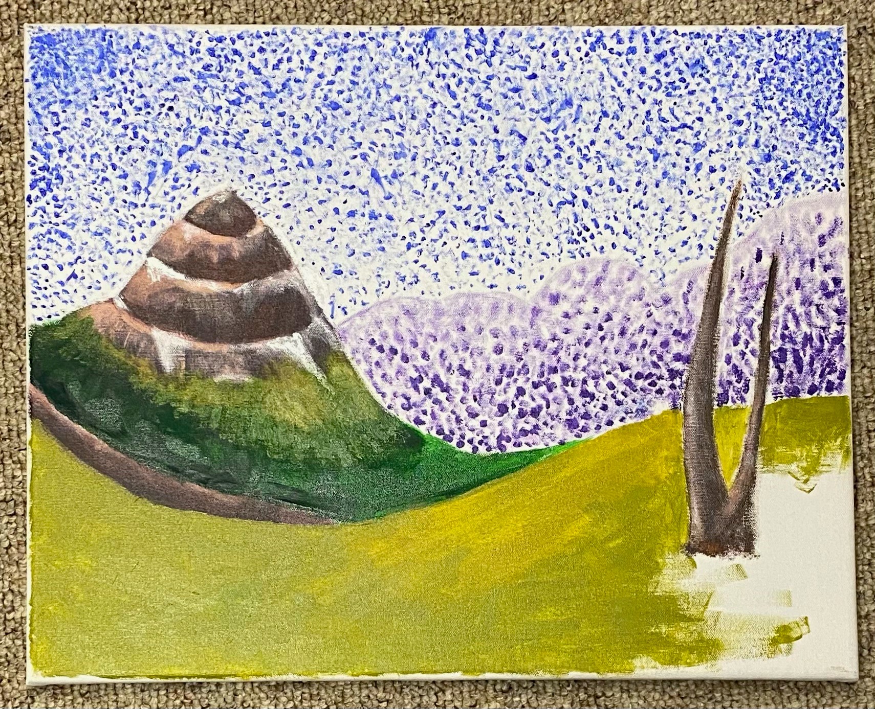 Awful art entry: abstract landscape, mixed media by Erika S (adult)