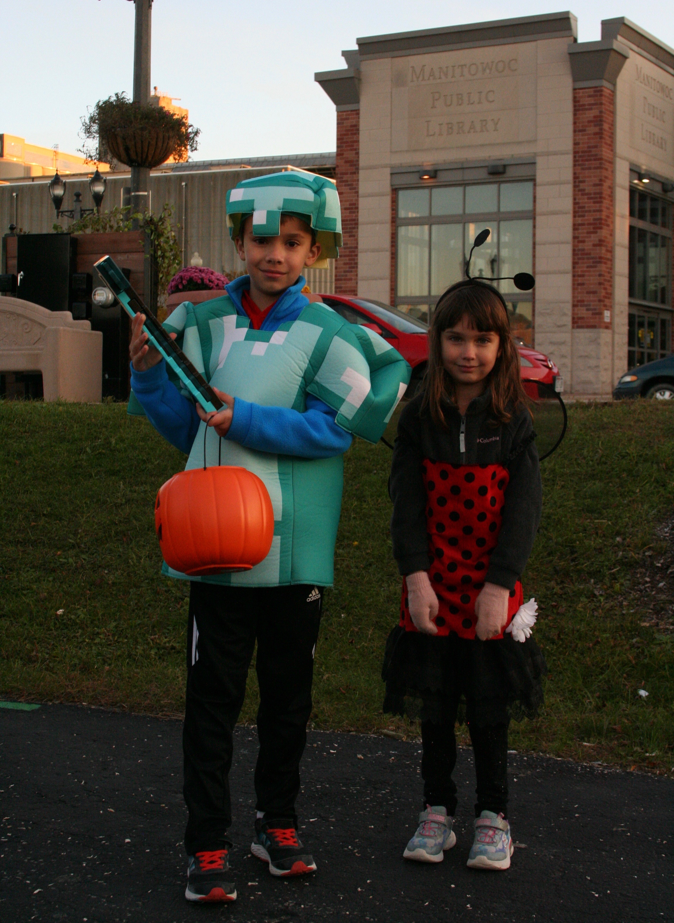 Costumed children
