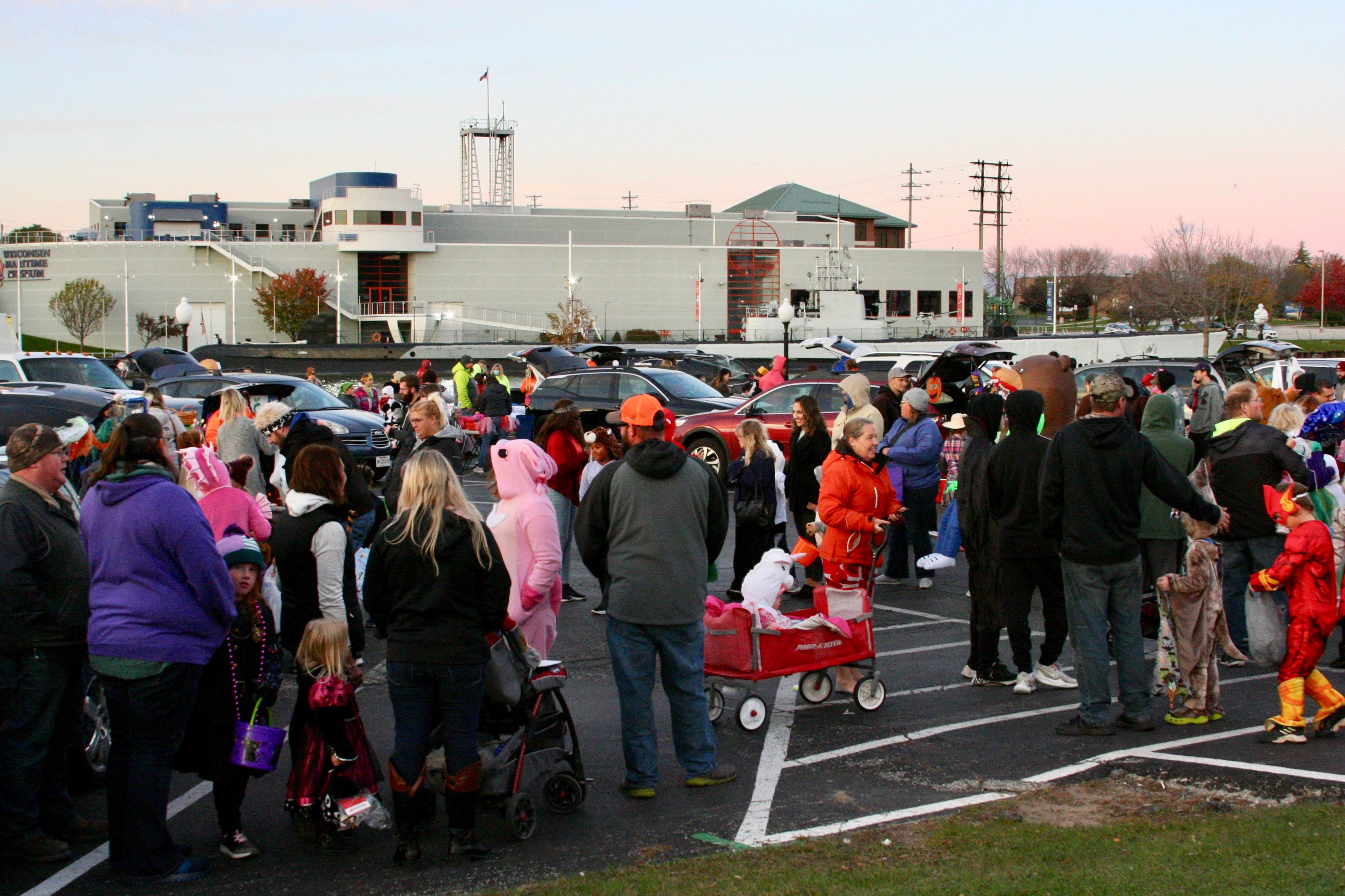 Wide angle shot of event participants