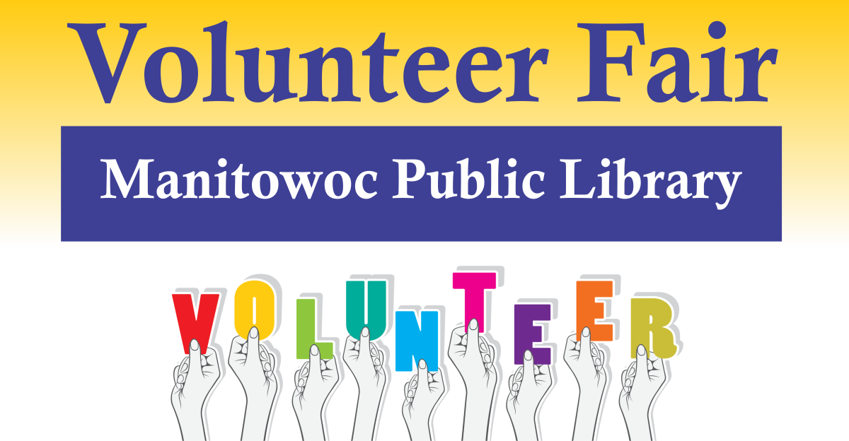 Banner for Manitowoc Public Library Volunteer Fair