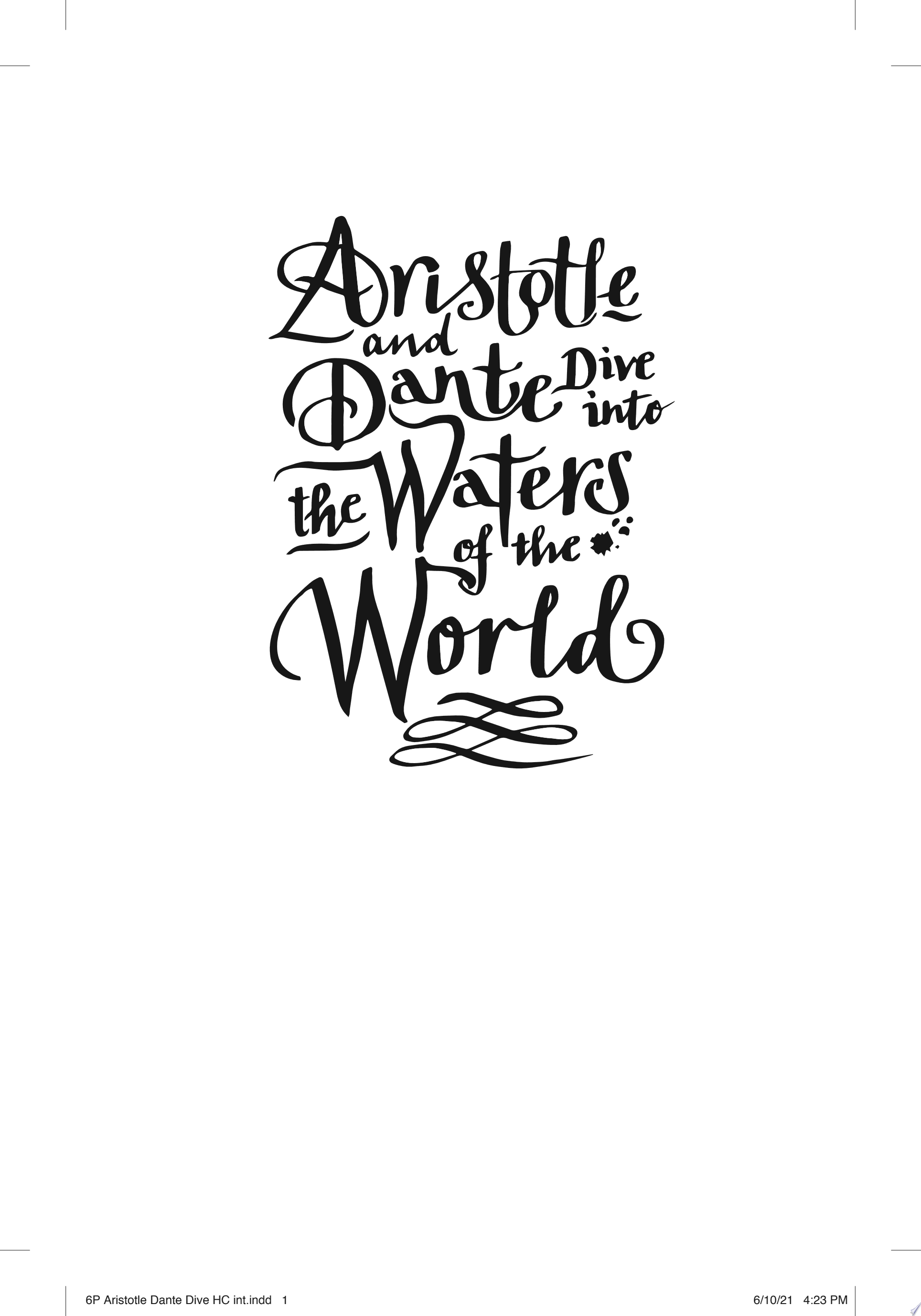 Image for "Aristotle and Dante Dive Into the Waters of the World"