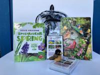 Spring-themed Memory Kit with backpack and books