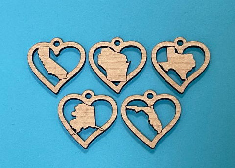 Glowforge States: a "Glowforge Exclusive Design".