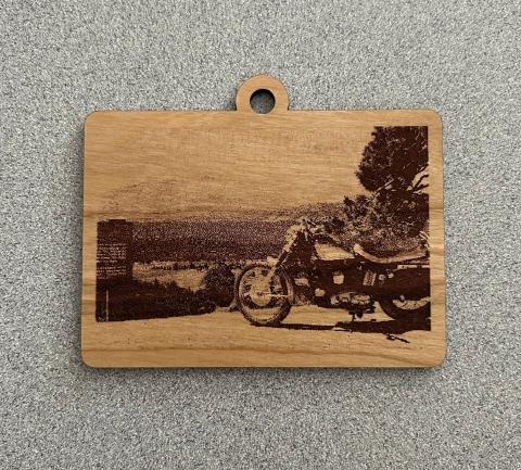 glowforge photo ornament