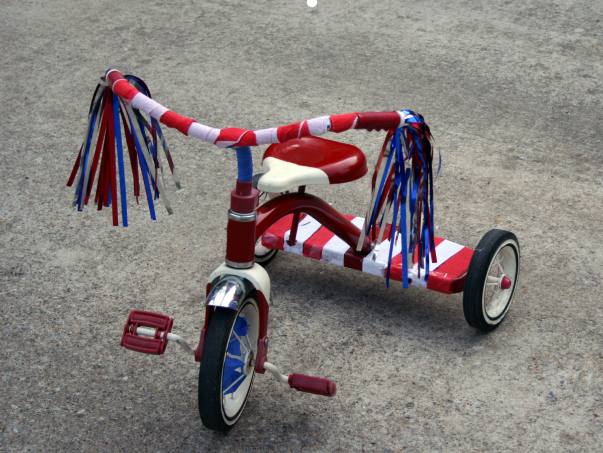 Photo of decorated tricycle