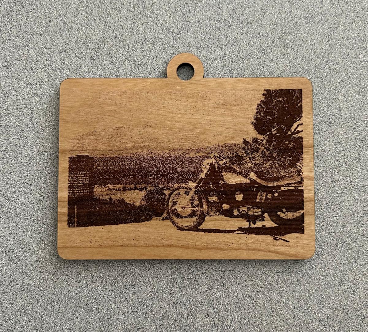 glowforge photo ornament